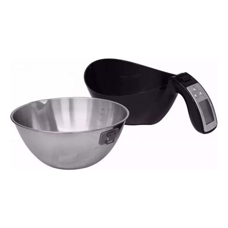 Báscula De Cocina Digital Con Tazón Rhino Bata-5 5kg Negro 5 Kg