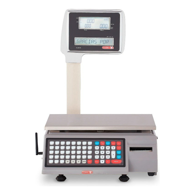 Báscula Etiquetadora Torrey Wlabel40p 40kg Impresora Térmica Gris