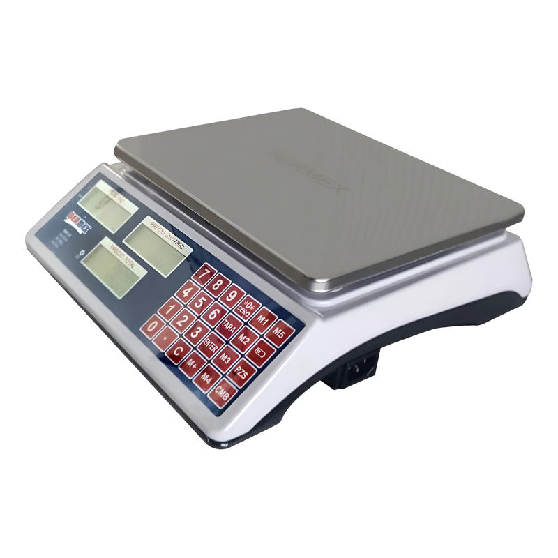 Báscula Digital Bbe30 Bermex Cobacorp 40kg Peso-precio-total Blanco