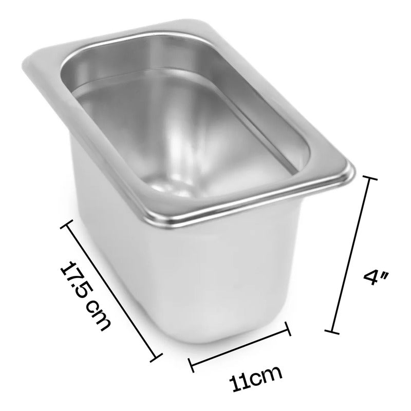 Inserto Contenedor Acero Inox Noveno 4 Pulgadas Inan-4