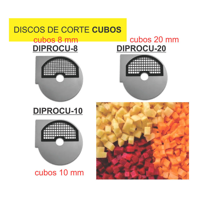 Procesador Alimentos Rhino Proal 550 Incluye 5 Discos Corte. Color Gris