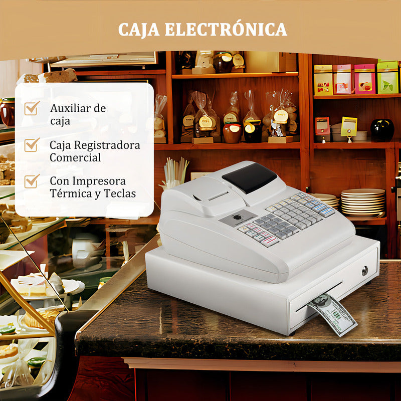 Caja Registradora Térmica Blazer Er-200 Para 200 Productos Y 16 Departamentos