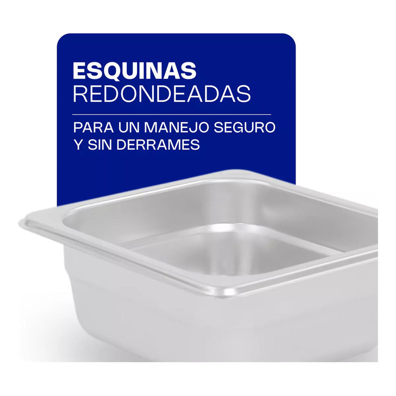 Inserto Acero Inoxidable 1/6 Profundidad 6.4 Cm Inas-2.5