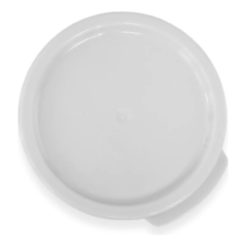 Tapa Para Recipiente Redondo Caledonia Tapere-24b Blanco Liso