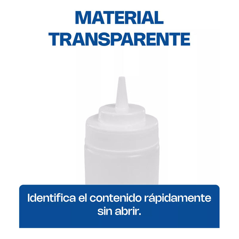 Recipiente Transparente Para Aderezo 24oz Recad-24t Transparente