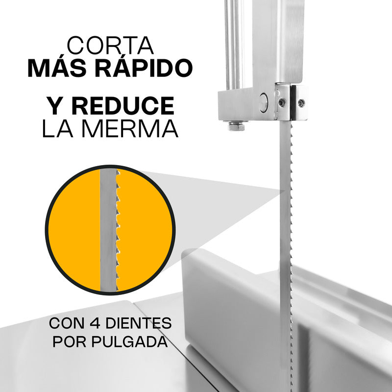 Sierra Carnicera Rhino Acero Inoxidable Sica-295r