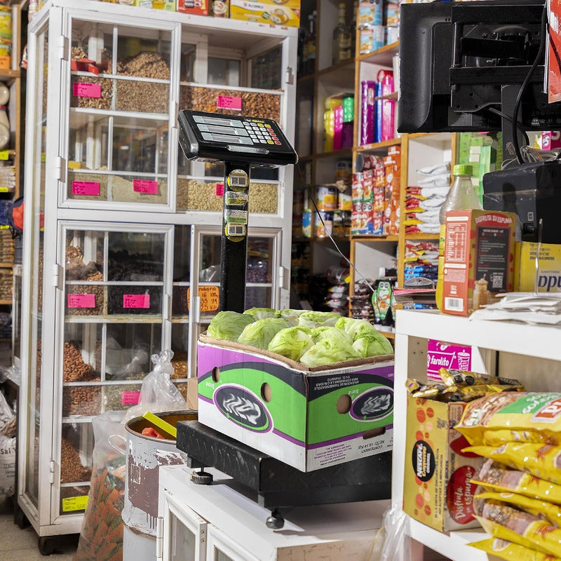 Báscula Comercial Digital Rhino Bapca 100kg 42 cm X 32 cm Gris