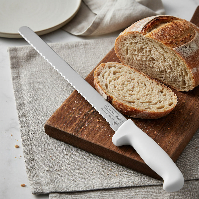 Cuchillo Para Pan 12 Caledonia Capa-12b Color Blanco