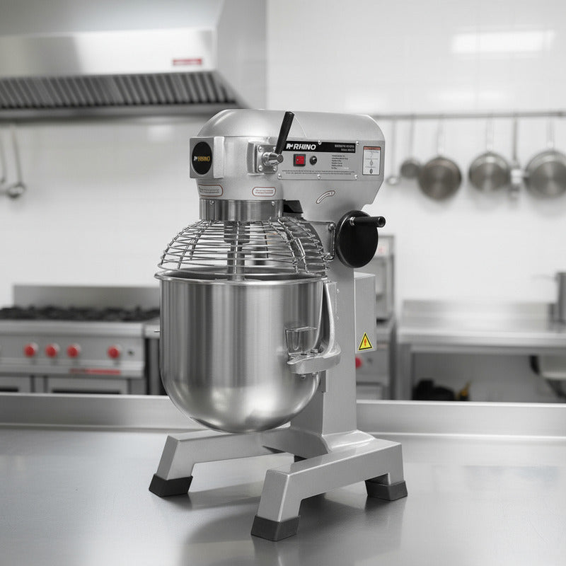 Batidora Planetaria Rhino 27 Litros Bati-30 5.25kg Amasado  - Plata - 60 Hz
