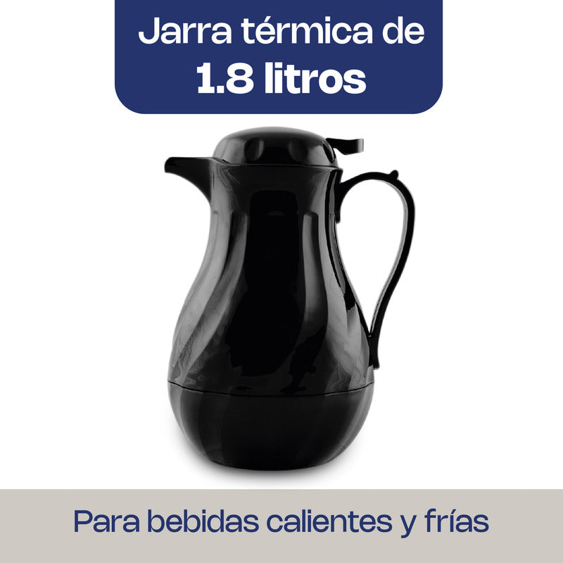 Jarra Termica Policarbonato 1.8 Lts Japoter-1800 Caledonia Negro