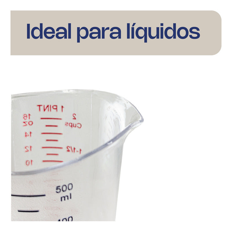 Jarra Medidora 250ml Caledonia Japome-250 Color Transparente Transparente