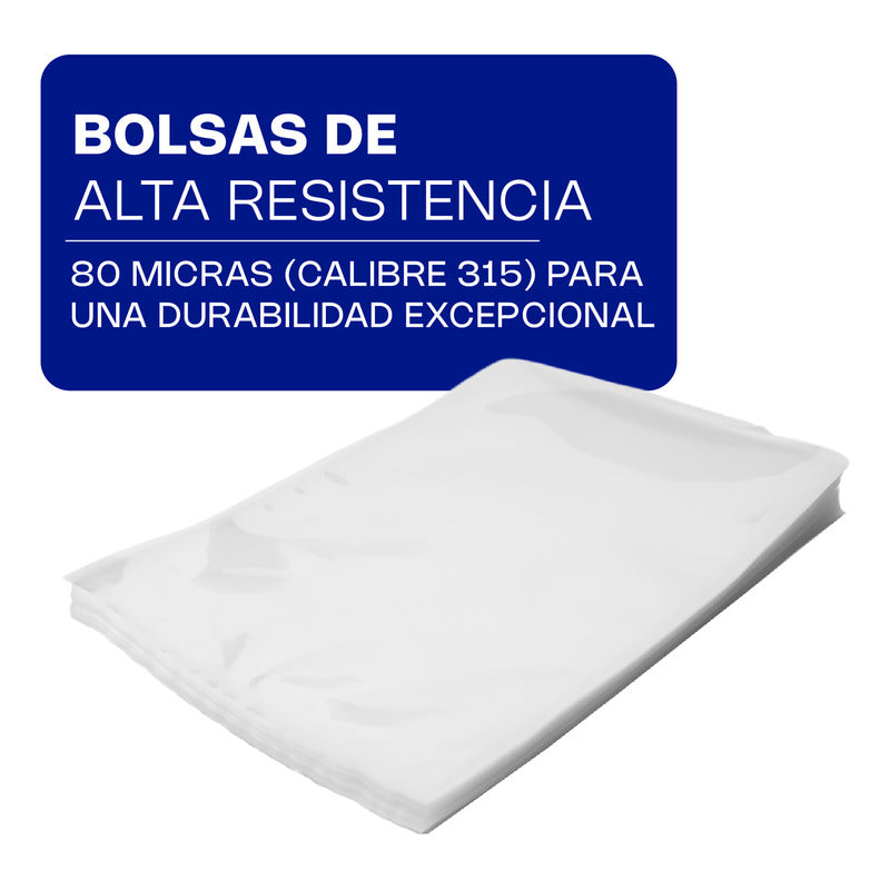 100 Bolsas Empacado Alto Vacio 25 X 33cm Paquete Bovac-33