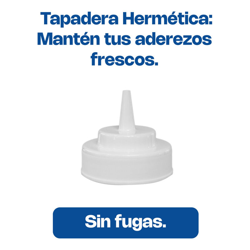 Recipiente Transparente Para Aderezo 12 Oz Recad-12t Transparente