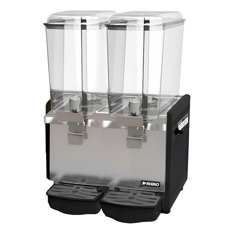 Dispensador Bebidas Frías Disbef-2t 2 Tanques De 18 Lt Rhino Negro
