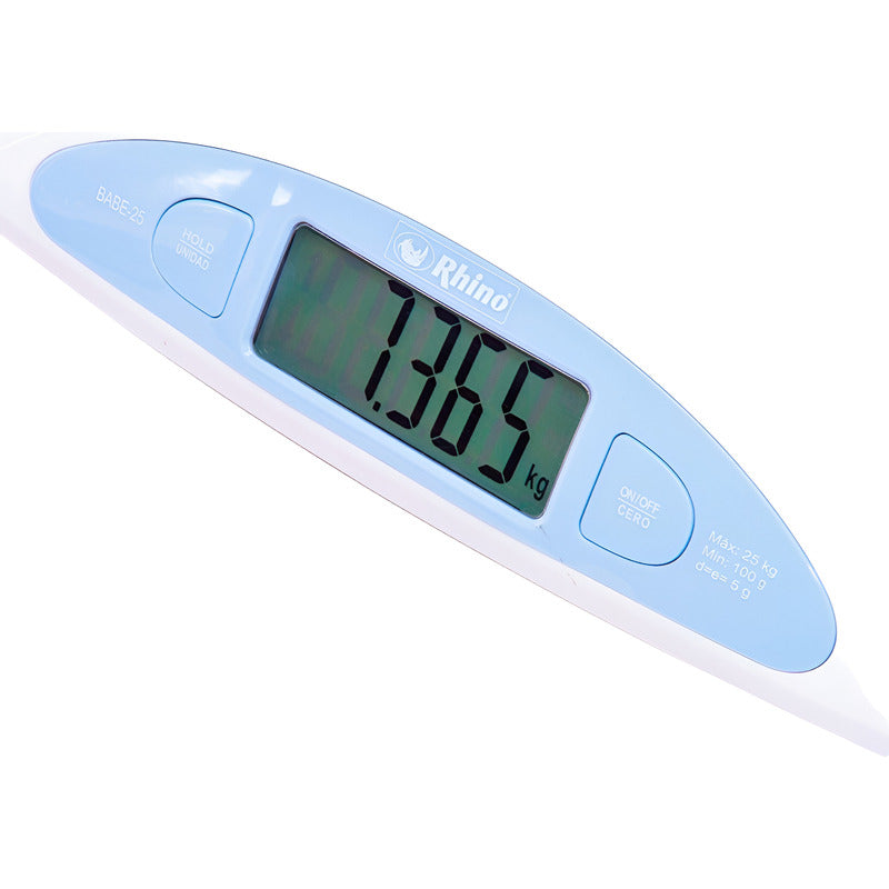 Báscula Digital Pediátrica Rhino Babe-25, 25 Kg Blanco