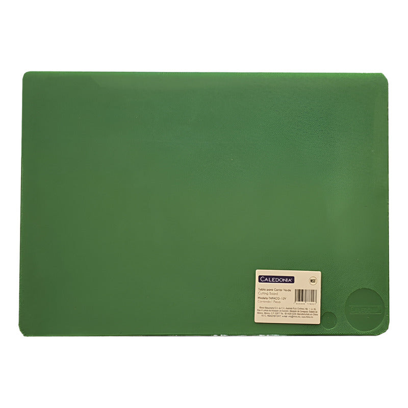 Tabla Verde Para Cortar 60x45x1.2 Cm Caledonia Tapaco-18v Liso Verde