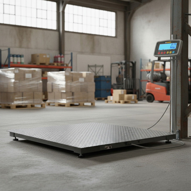 Báscula Industrial Digital Advance Baper-12 1500kg 1.2x1.2m Gris