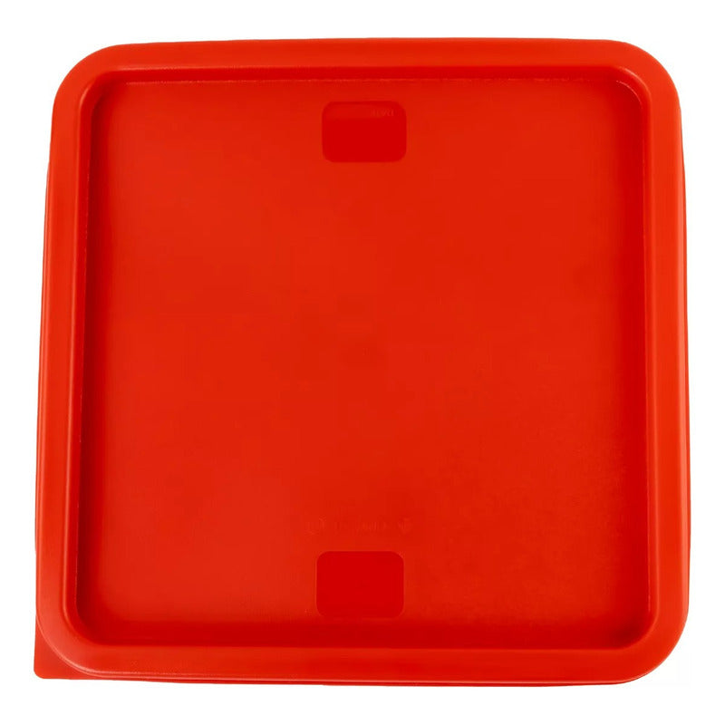 Tapa Roja Para Recipiente Cuadrado Caledonia Tapecu-68r Rojo