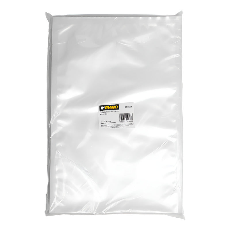 100 Bolsas Para Empaque Al Vacío Rhino 25 X 38cm Bovac-38