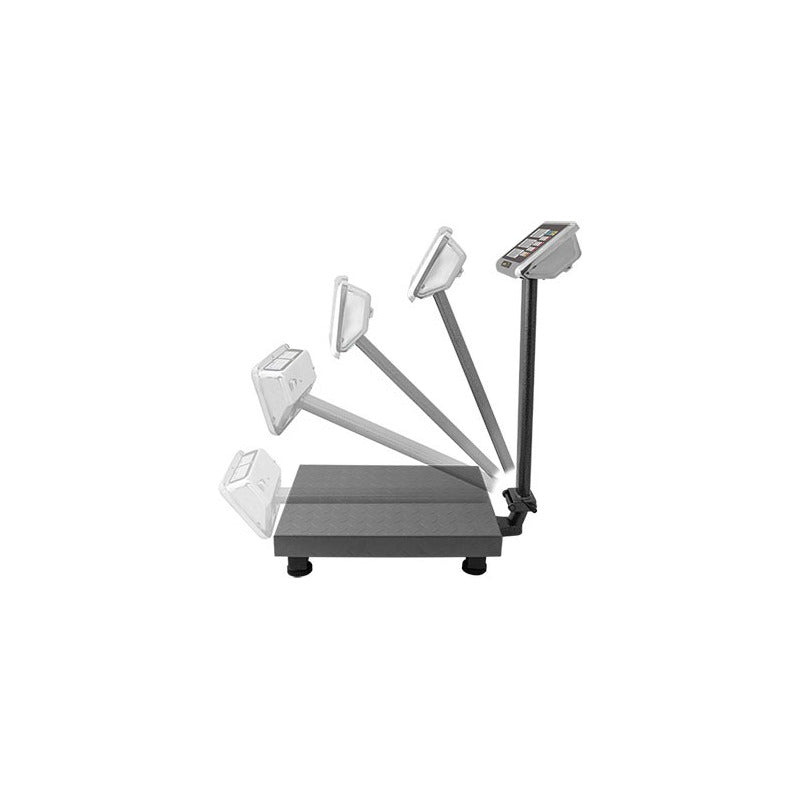 Báscula Comercial Digital Rhino Bapca 500kg Con Mástil  Gris Oscuro