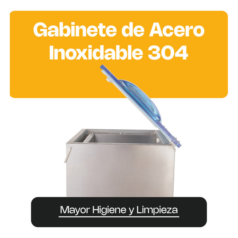 Empacadora Alto Vacío Rhino Evac-40x 40m 3/h Barra 57 Y 79cm