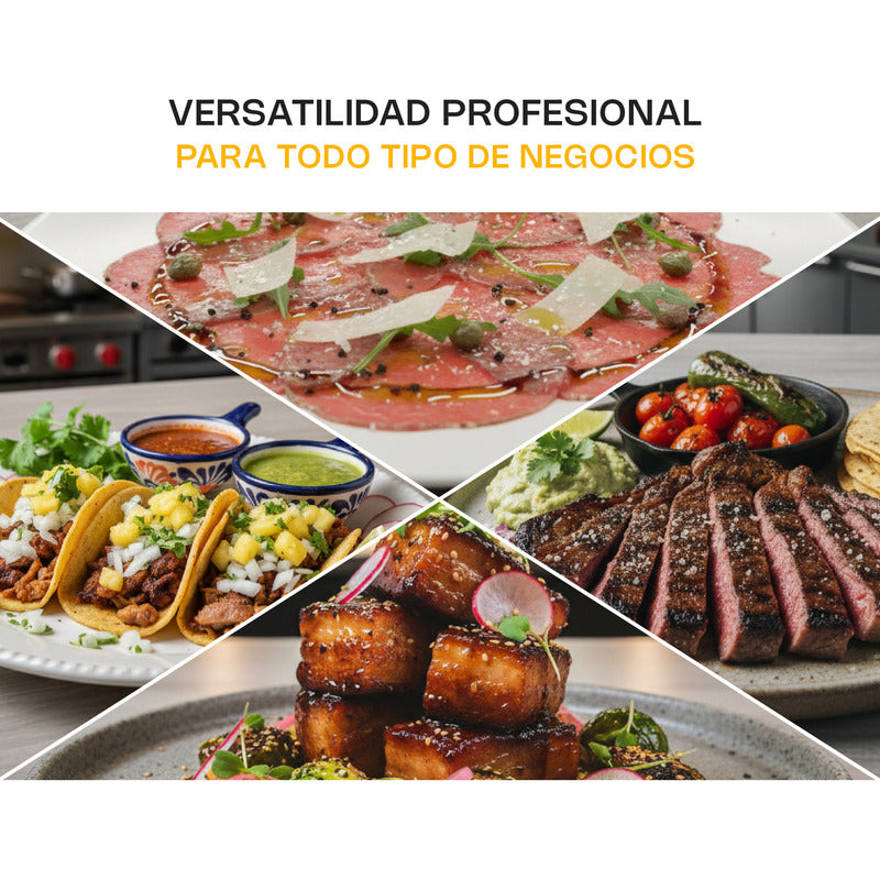 Rebanadora De Engranes Para Carne Semi Congelada Reben-350 Gris