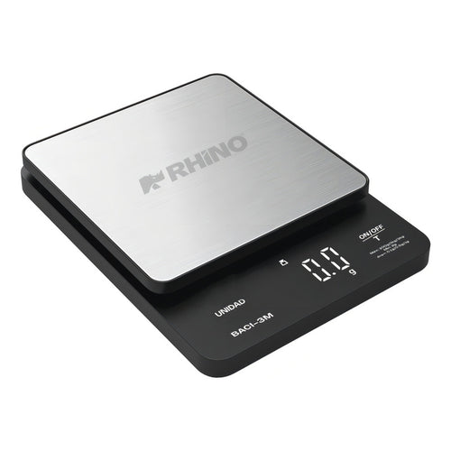 Báscula Digital De Precisión 3kg/0.1g Led Rhino Baci-3m Capacidad Máxima 5 Kg Color Negro 3 Kg