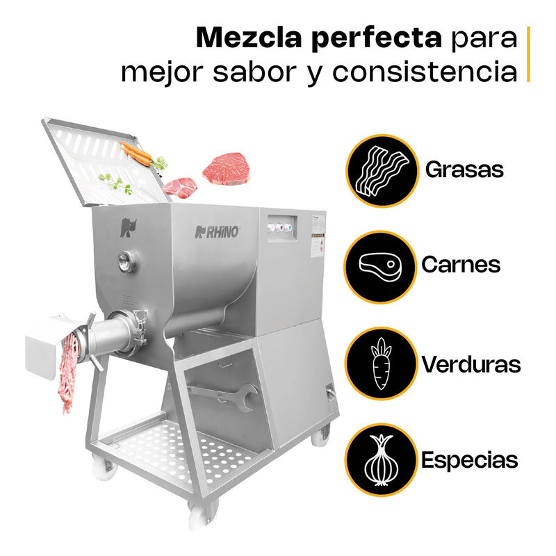 Molino Mezclador Rhino Molme1300 A.inox 5.5hp 220v Trifásico
