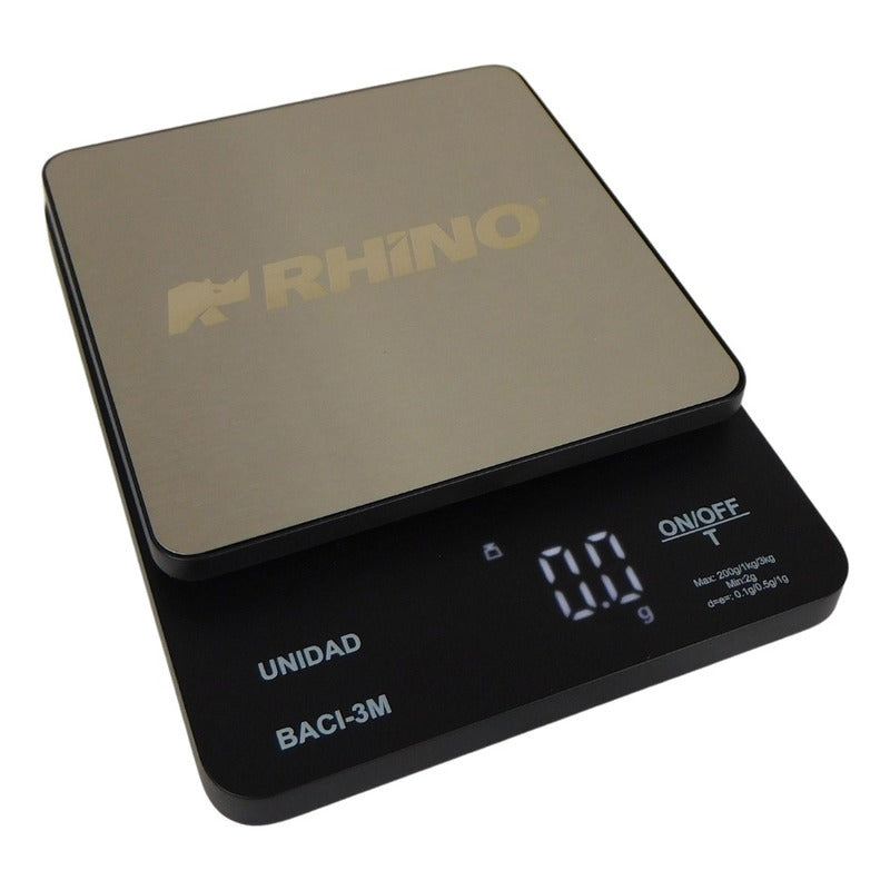 Báscula Digital De Precisión De 0.1 G Con Capacidad De 3 Kg Negro 3 Kg