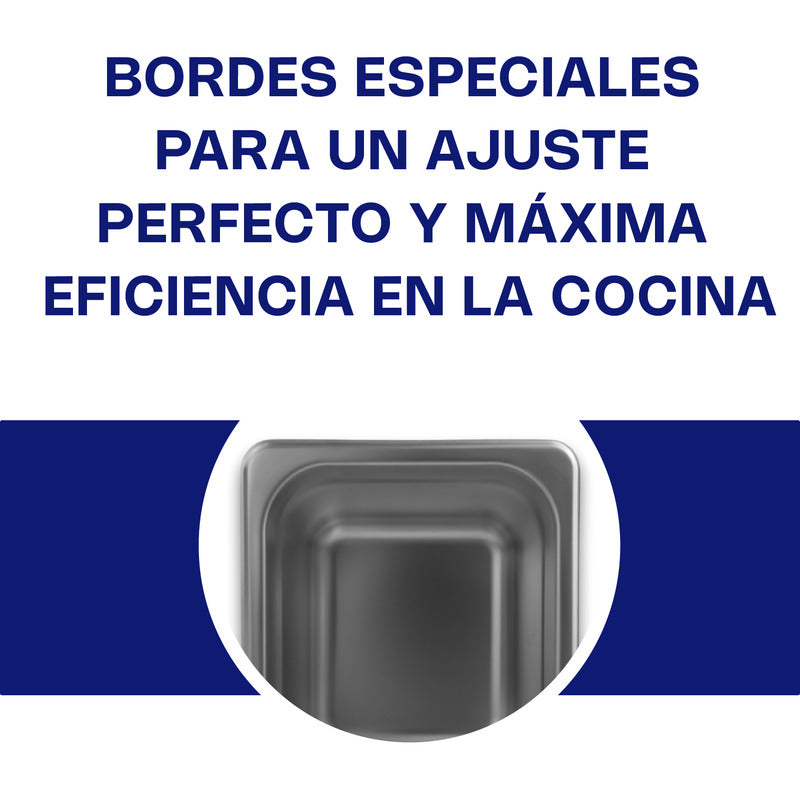 Inserto Contenedor Acero Inoxidable Medio 6 Pulgadas Inam-6