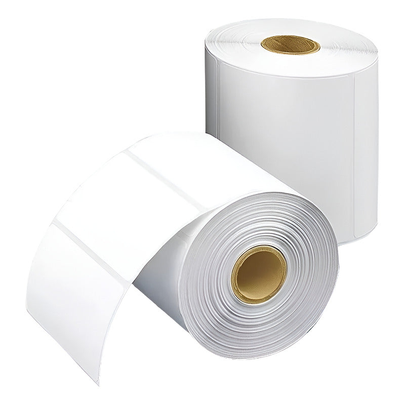 Caja Con 20 Rollos De 750 Etiquetas Térmicas Bascula Torrey Blanco