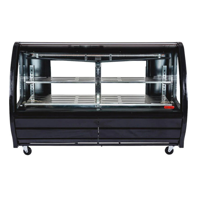 Vitrina Carnicera Torrey Tem200c De Vidrio Curvo Color Negro