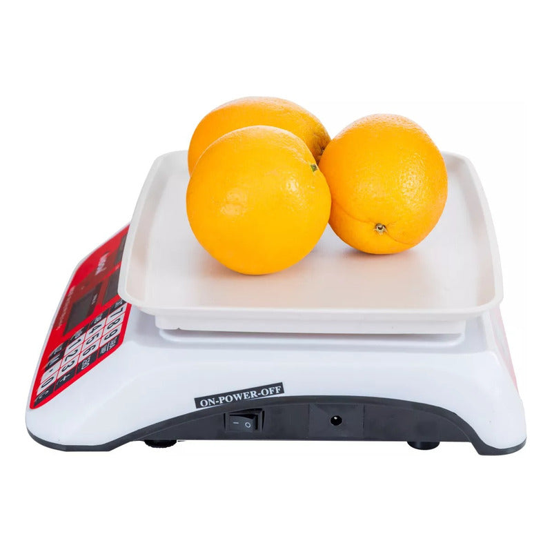 Báscula Comercial Digital Vinson Vins-20 20kg 29 Cm X 22 Cm Color Blanco