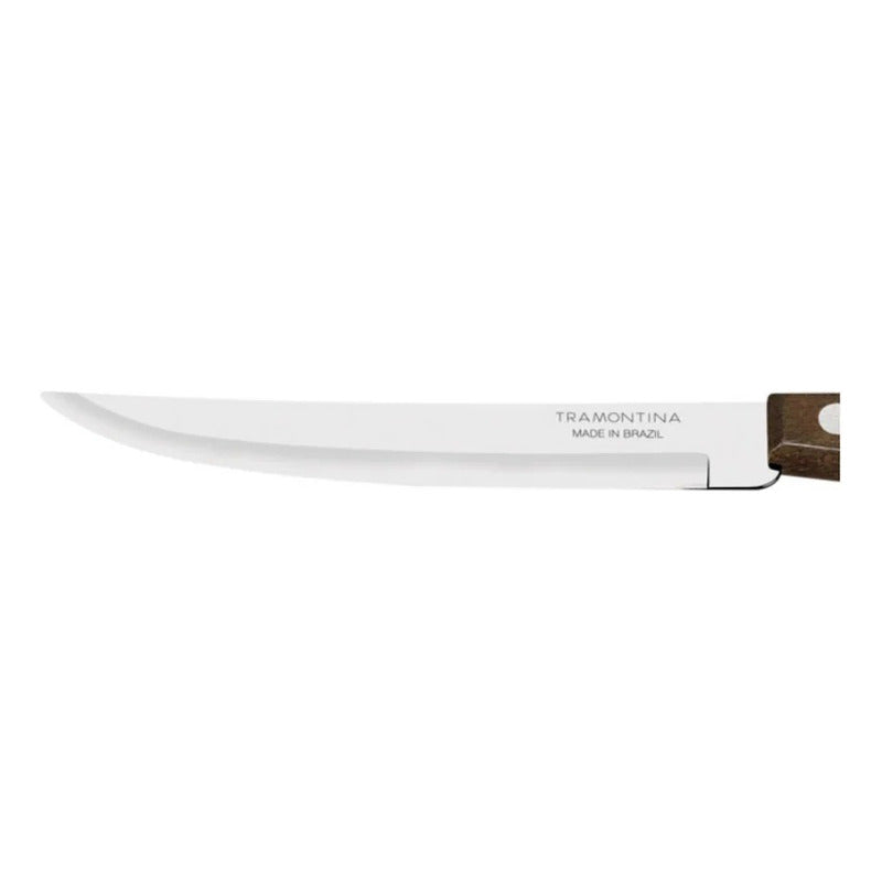 Cuchillo Liso Para Asado Tramontina Tradicional 5 Pulgadas Marrón