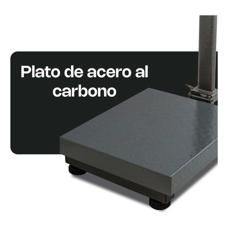 Báscula Comercial Digital Plataforma Rhino Bapca-80kg  Gris