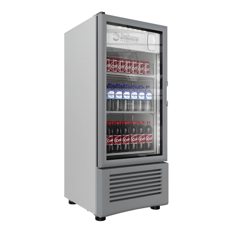 Refrigerador Exhibidor Comercial Imbera Vr-09 252.9l 1 Puerta 0-7°c Gris