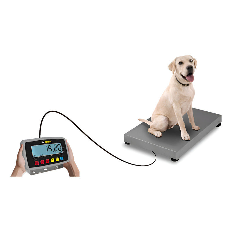Báscula Comercial Digital Rhino Bavet-200 200kg 90 Cm X 60 Cm