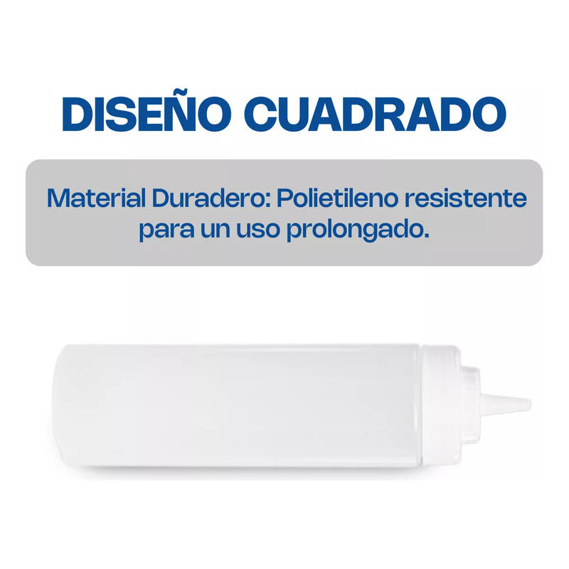 Recipiente Transparente Para Aderezo 24oz Recad-24t Transparente