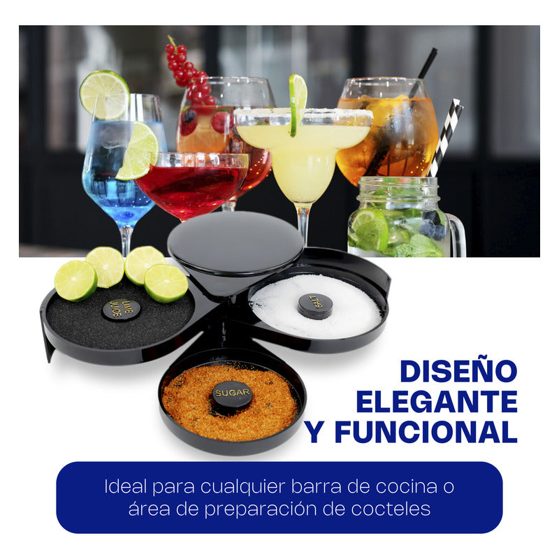 Escarchador Vasos 3 Bandejas Giratorias, Esponja Caledonia