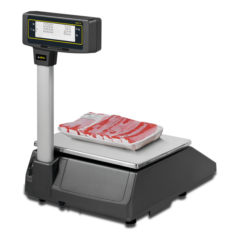 Báscula Etiquetadora Digital Rhino Baet-30 30kg Con Mástil