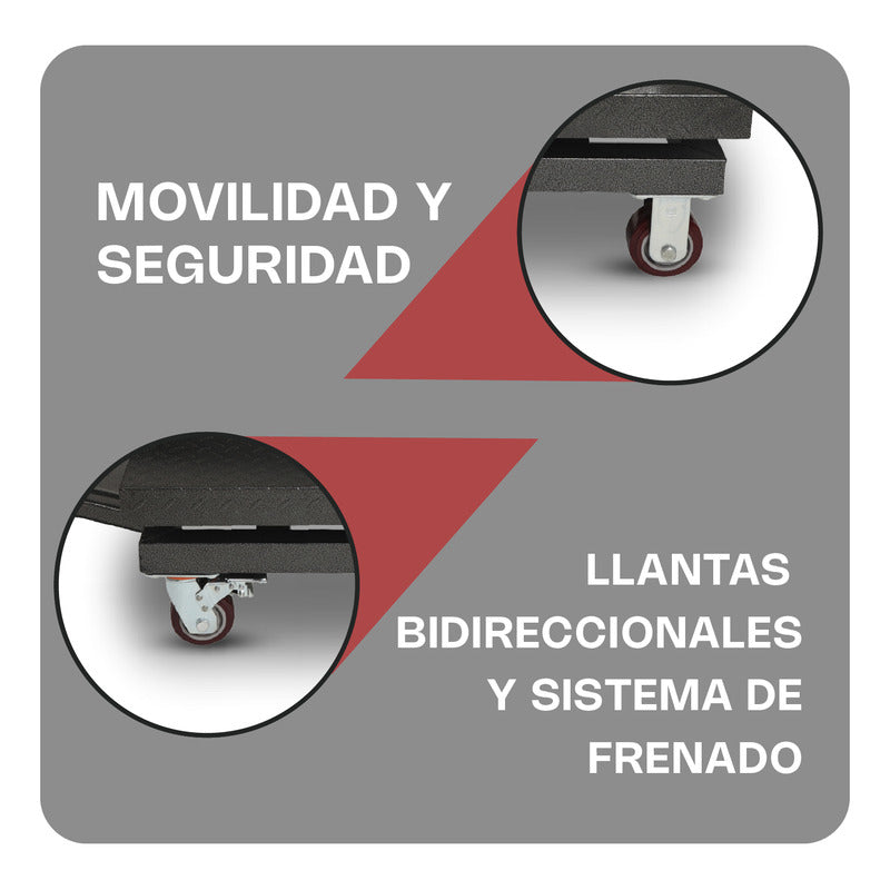 Báscula Plataforma Plegable Vinson 800kg/500g Baple-800 Rojo