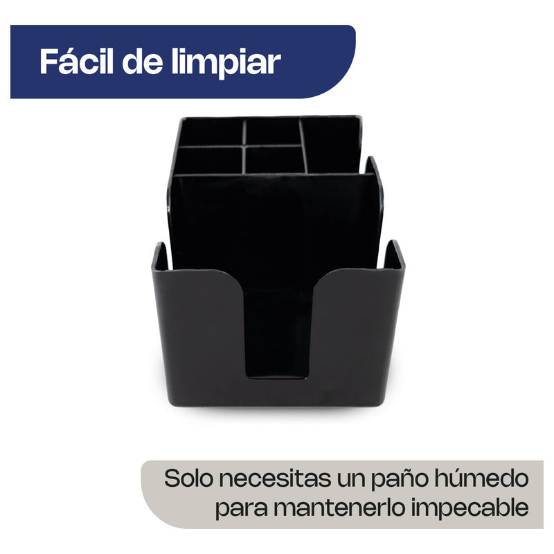 Organizador Para Mesa 6 Compartimientos Caledonia Orme-6 Negro