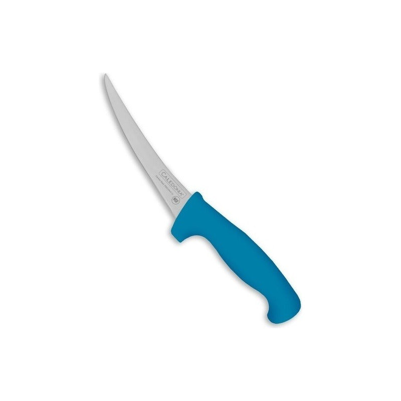 Cuchillo Deshuesador Caledonia Curvo 15cm Cadec-6a Color Azul