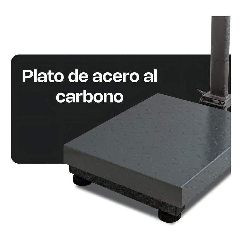 Báscula Comercial Digital Plataforma Rhino Bapca 80kg Gris