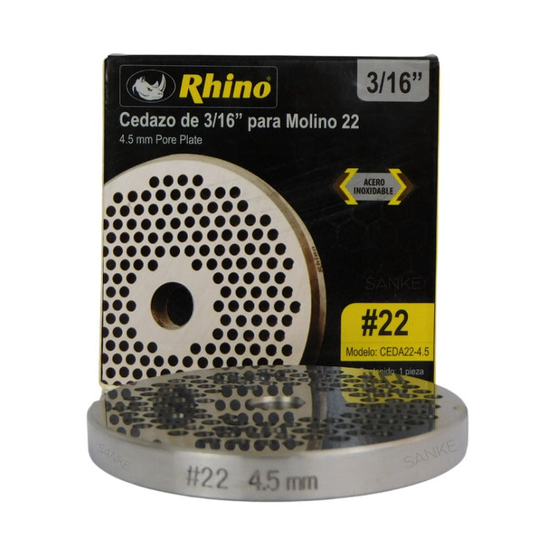 Cedazo De 3/16 Para Molino De 22, Rhino Ceda22-4.5