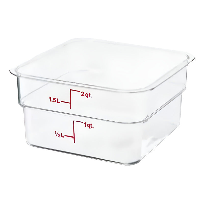 Recipiente Policarbonato Cuadrado 2qt Caledonia Repocu-2