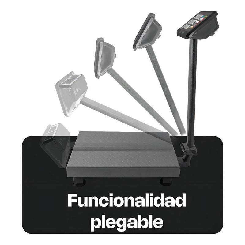 Báscula Comercial Digital Plataforma Rhino Bapca 80kg Gris