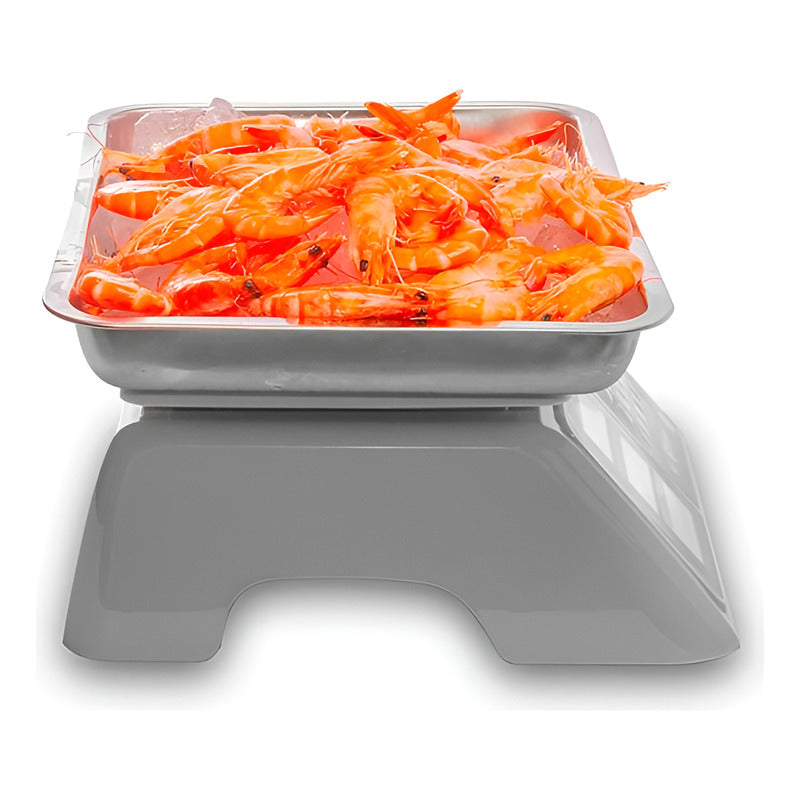Báscula Comercial Digital A Prueba De Agua Rhino Barag-40 Kg Blanco
