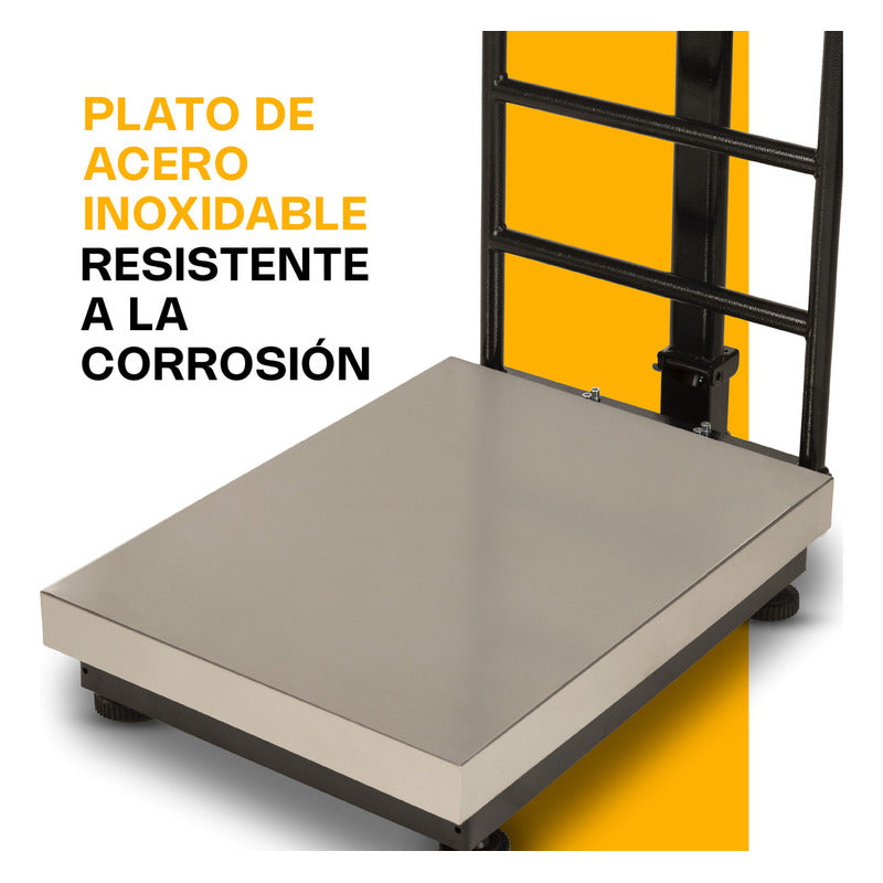Báscula Plataforma Rhino Plegable 50g/500kg Bp500 Acero Inox - Gris