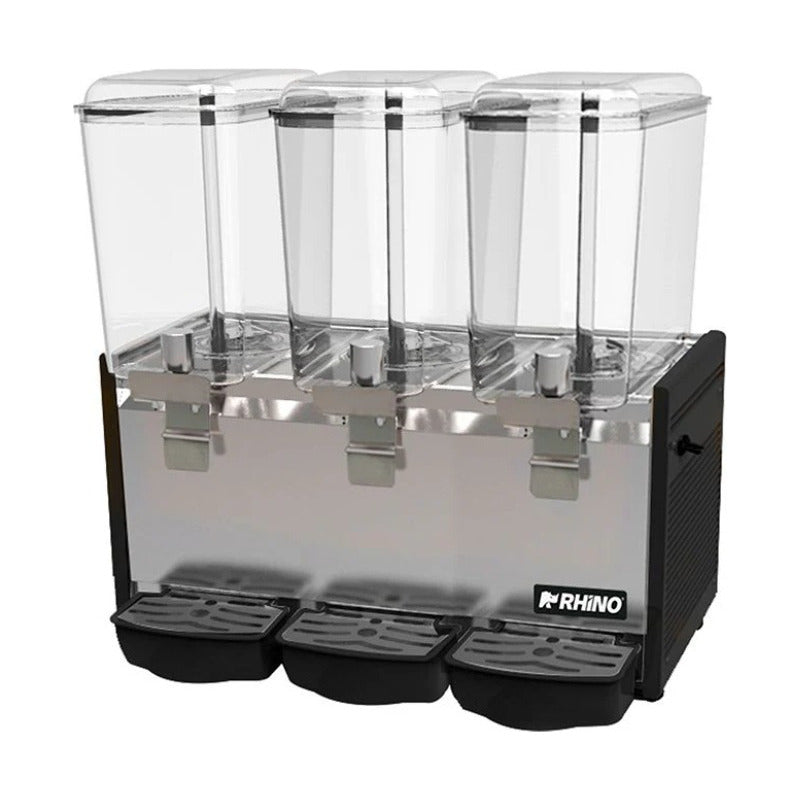 Dispensador Bebidas Frías Disbef-3t 3tanques 18 Lt Rhino Color Negro